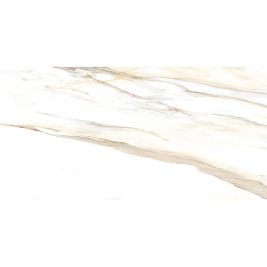 Happy Floors Dorian 24" x 48" Rectified Polished Porcelain Tile, Gold Polished, 24" x 48"