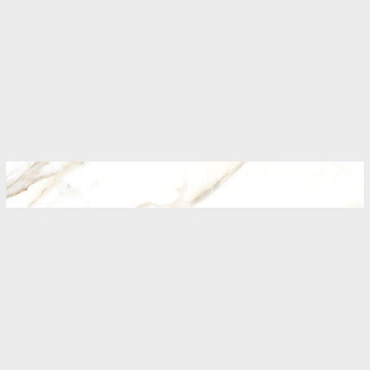 Happy Floors Dorian 3" x 24" Rectified Polished Porcelain Bullnose, Gold Polished, 3" x 24"