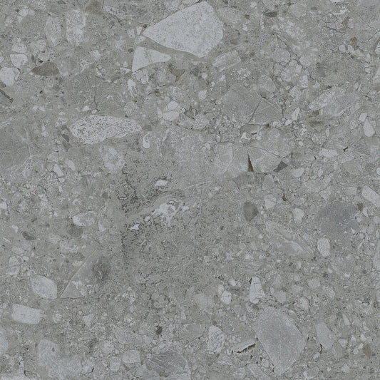 Emser Fixt Stone 32" x 32" Rectified Matte Porcelain Tile, Dark Gray, 31.38" x 31.38"