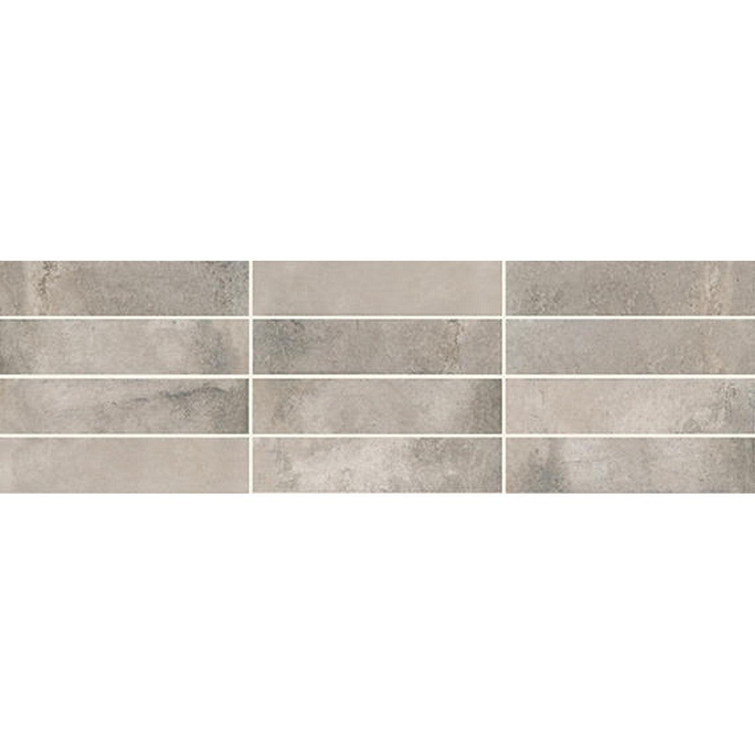 Marazzi Cotto Revival 2" x 9" Matte Porcelain Floor Tile, Ash, 2.37" x 9.68"