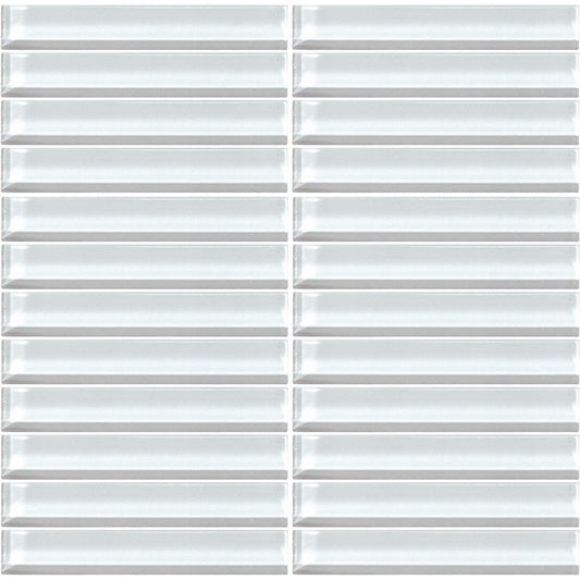 Daltile-Color-Wave-12-x-12-Matte-Glass-1x6-Straight-Joint-Mosaic-Feather-White