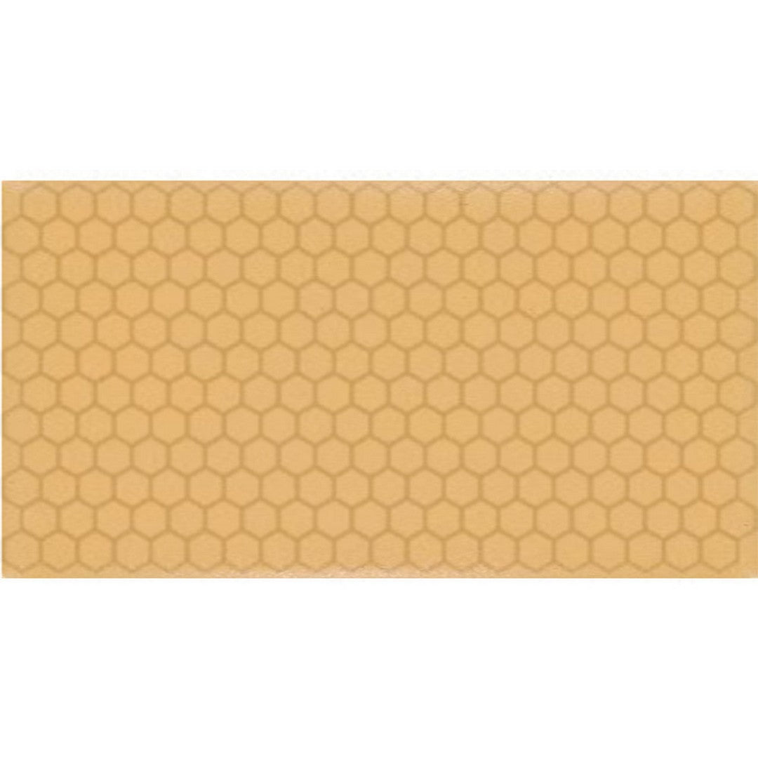 Daltile Keystones 12" x 21" Matte Porcelain 1" Hexagon Mosaic, Mustard, 12" x 21"
