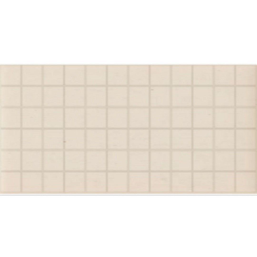 Daltile Keystones 12" x 24" Matte Porcelain 2" Straight Joint Abrasive Mosaic, Almond, 12" x 24"