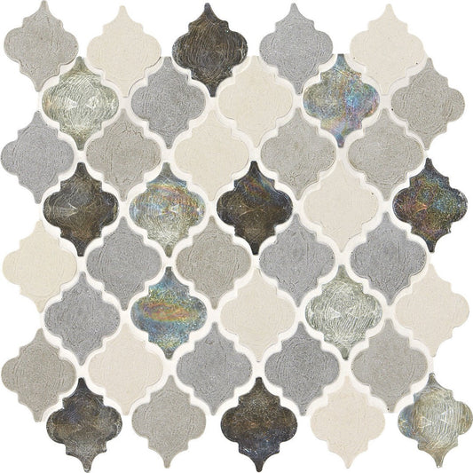 Daltile-Decorative-Accents-12-x-14-Mix-Natural-Stone-2-Baroque-Mosaic-Gris-Et-Blanc