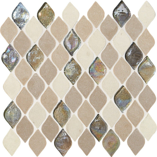 Daltile-Decorative-Accents-12-x-14-Mix-Natural-Stone-1x2-Raindrop-Mosaic-Blanc-Et-Beige
