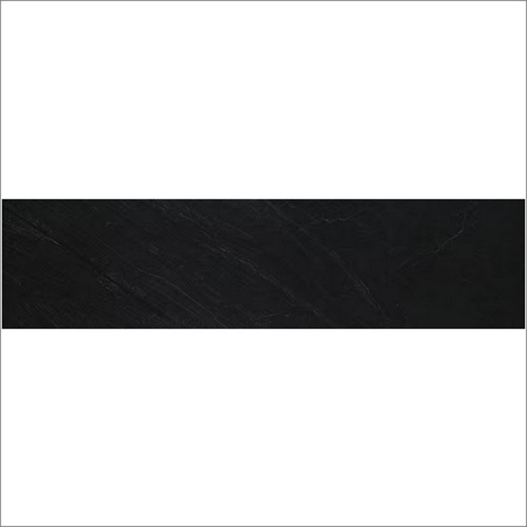 Daltile Delegate 6" x 24" Rectified Matte Porcelain Floor Plank, Black, 6" x 24"