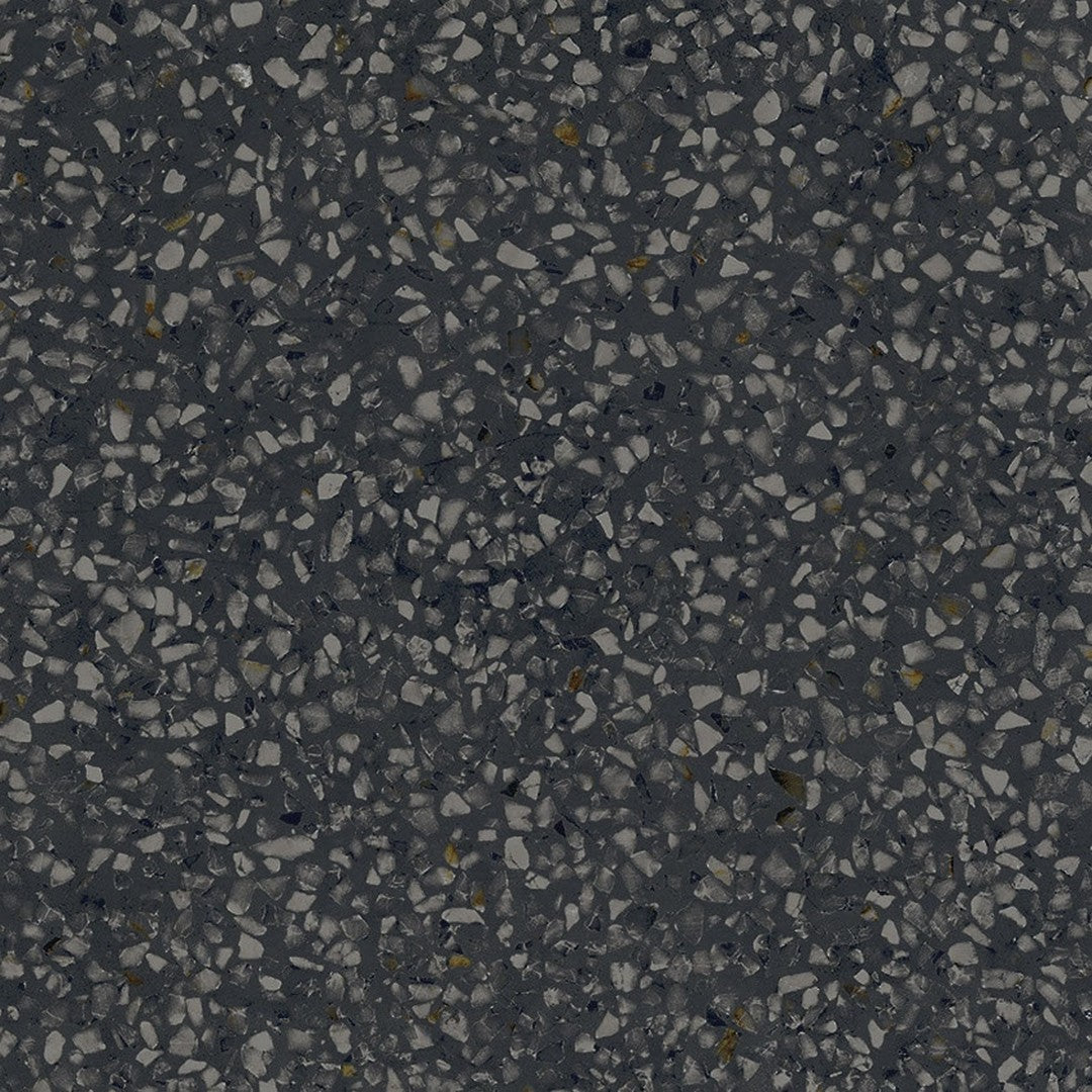 Marazzi D_Segni Terrazzo 8" x 8" Matte Porcelain Tile, Black, 7.88" x 7.88"
