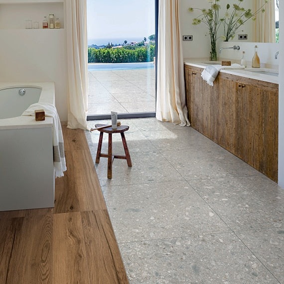 Daltile Assemble 30" x 30" Rectified Matte Porcelain Floor Tile, Emissary, 29.37" x 29.37"