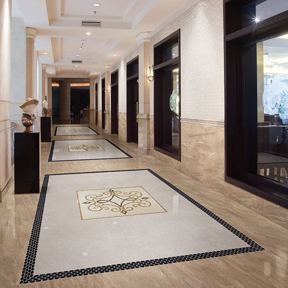 Daltile Florentine 12" x 12" Rectified Matte Porcelain Floor Tile, Nociolla, 11.62" x 11.62"