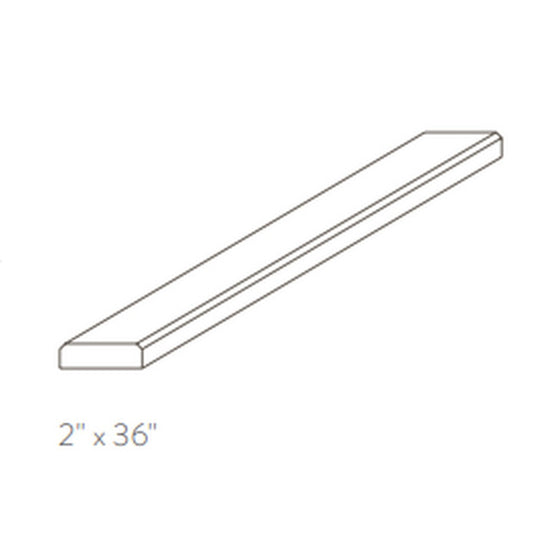 American Olean Stone Source Thresholds 2" x 36" Double Bevel Polished Natural Stone Tile 16mm