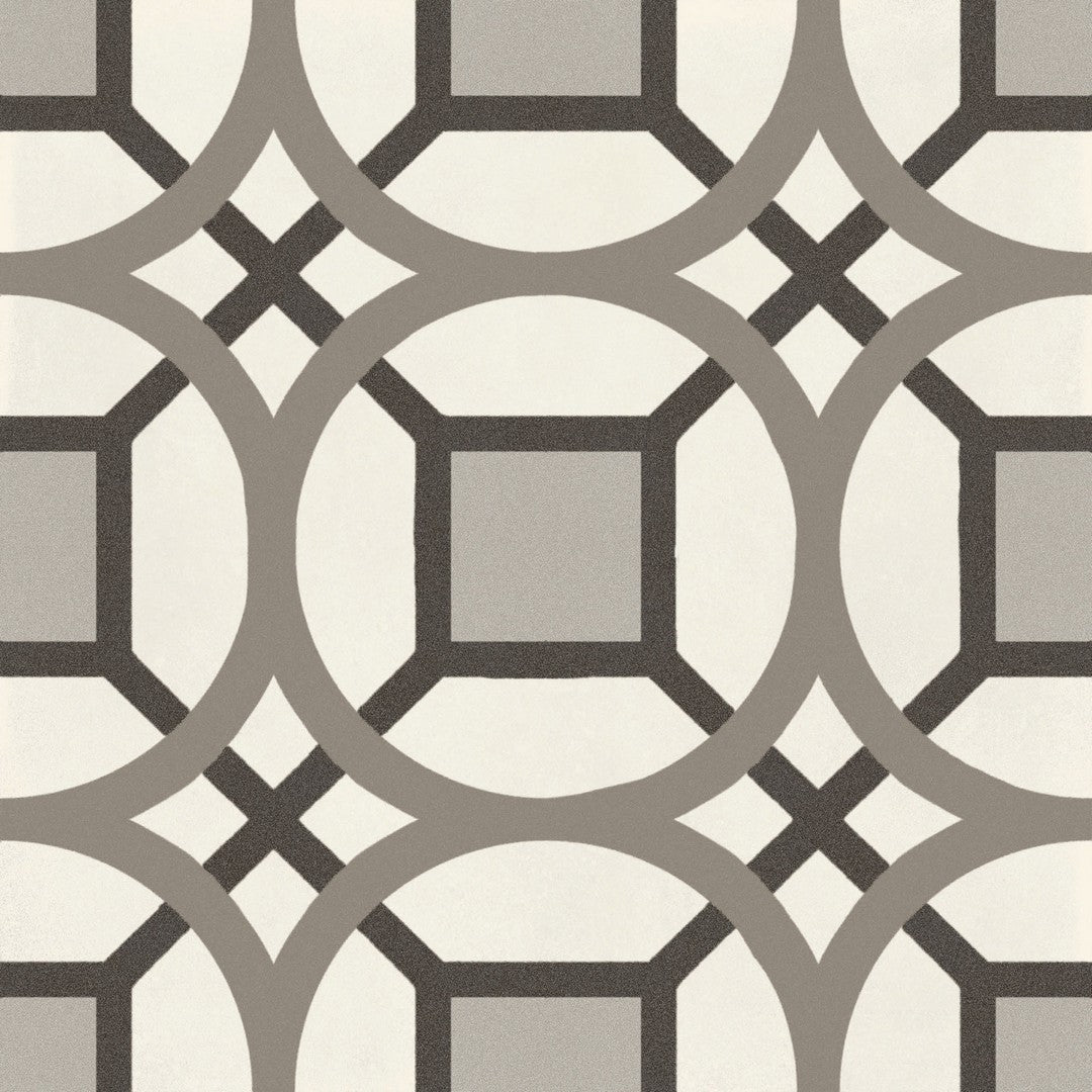 Marazzi D_Segni 8" x 8" Kaleido Deco Matte Floor Tile Porcelain Tile, Kaleido Sand Blend, 7.88" x 7.88"