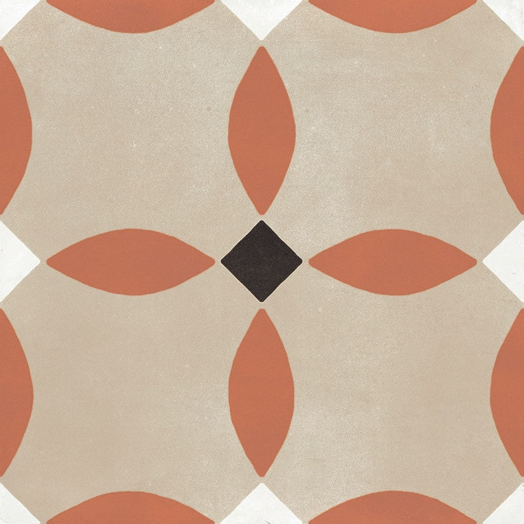 Marazzi D_Segni Color 8" x 8" Monarch Deco Matte Porcelain Tile, Monarch, 7.88" x 7.88"