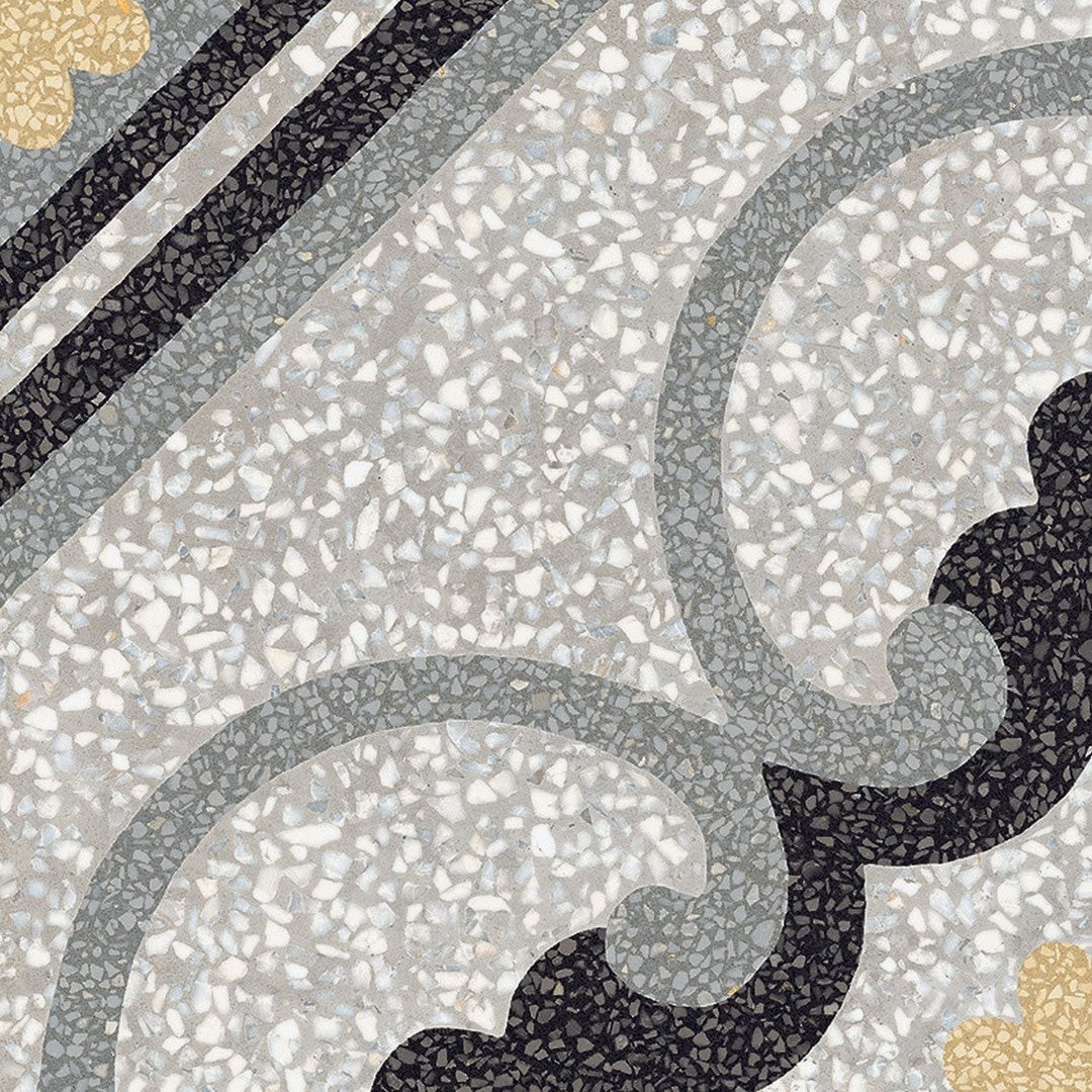 Marazzi D_Segni Terrazzo 8" x 8" Fresco Deco Matte Porcelain Tile, Fresco, 7.88" x 7.88"