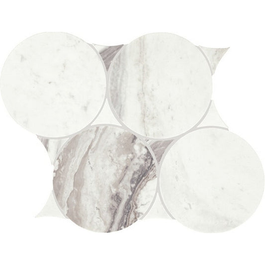 Daltile-Eclessia-Marble-10-X-12-Polished-Natural-stone-6-Circle-Mosaic-Volakas