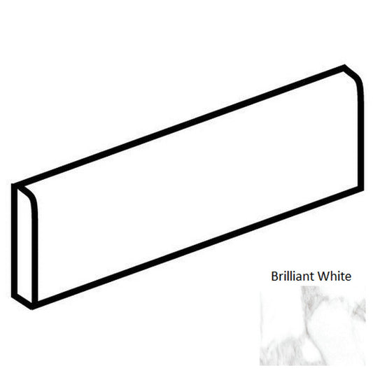 Daltile-Perpetuo-3-x-24-Rectified-Polished-Porcelain-Floor-Bullnose-Brilliant-White