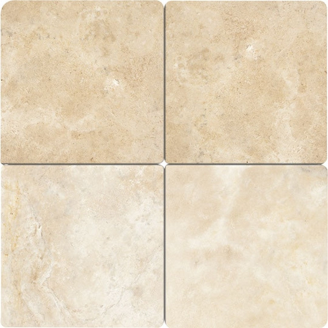 American Olean Stone Source 16" x 16" Honed Travertine Tile, Torreon, 16" x 16"
