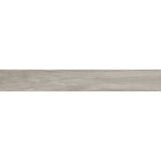 Happy Floors Tacoma 6" x 40" Pressed Natural Porcelain Tile, Shadow, 6" x 40"