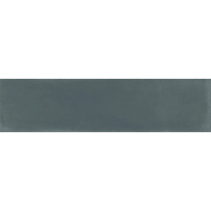 Happy Floors Zalaja 2.5" x 10" Satin Ceramic Wall Tile, Marine, 2.5" x 10"