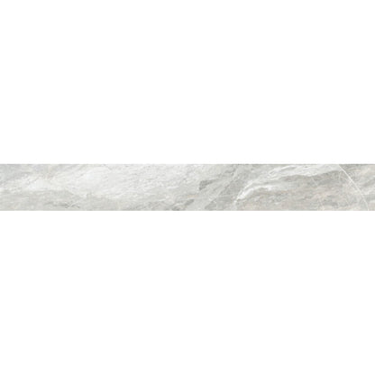Happy Floors Bernini 3" x 24" Polished Porcelain Bullnose, Frost, 3" x 24"