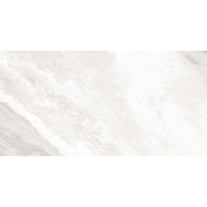 Happy Floors Waves 12" x 24" Rectified Natural Porcelain Tile, Cloud, 12" x 24"