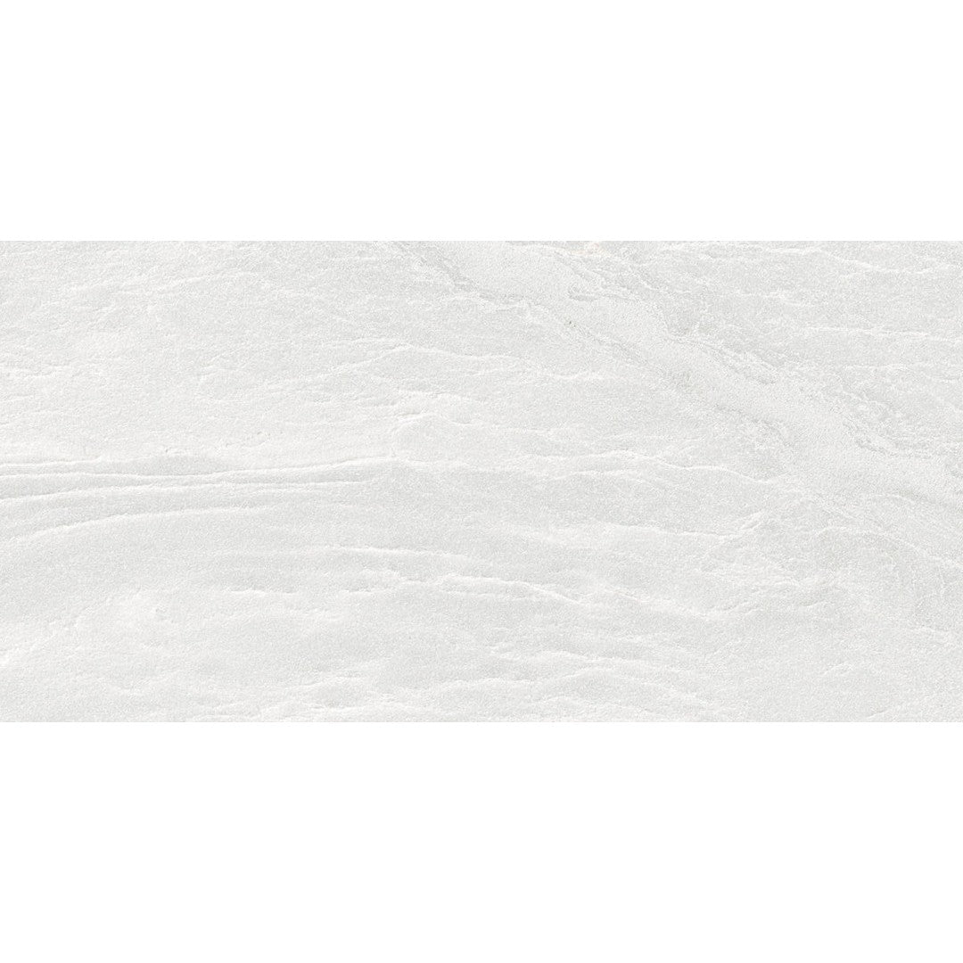 Happy Floors Capraia 24" x 48" Polished Rectified Porcelain Tile, White, 24" x 48"