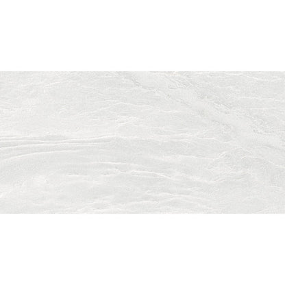 Happy Floors Capraia 24" x 48" Polished Rectified Porcelain Tile, White, 24" x 48"