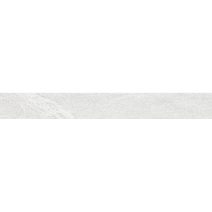 Happy Floors Capraia 3" x 24" Polished Porcelain Bullnose, White, 3" x 24"