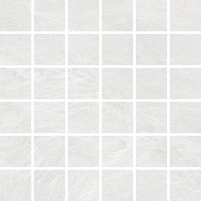 Happy Floors Capraia 12" x 12" Polished Porcelain 2" Mosaic, White, 12" x 12"