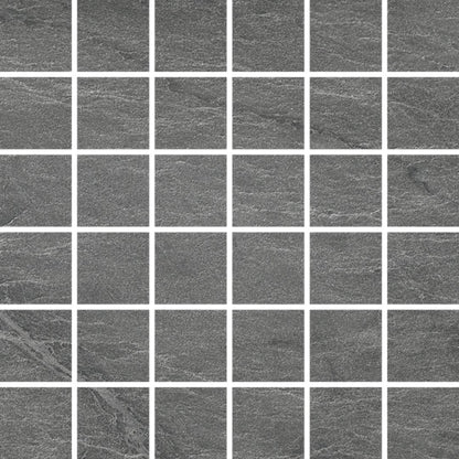 Happy Floors Capraia 12" x 12" Polished Porcelain 2" Mosaic, Iron, 12" x 12"