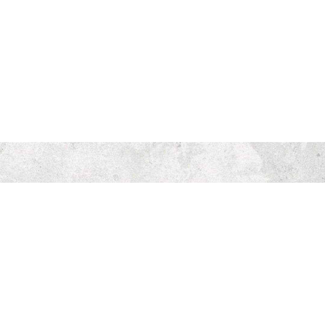 Happy Floors Timeless 3" x 24" Rectified Natural Porcelain Bullnose, White, 3" x 24"