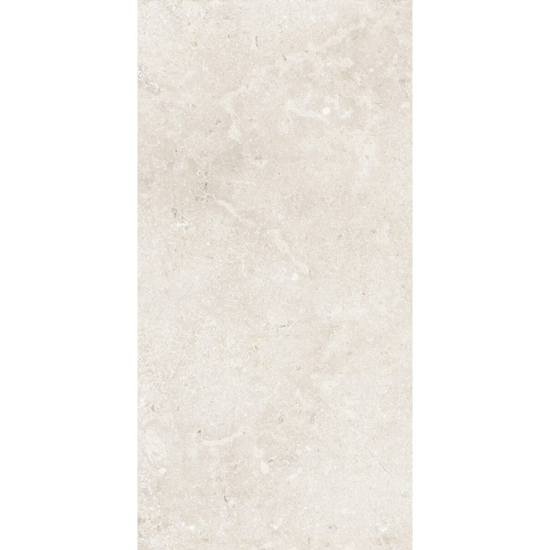 Happy Floors Timeless 12" x 24" Rectified Natural Porcelain Tile, Ivory, 12" x 24"