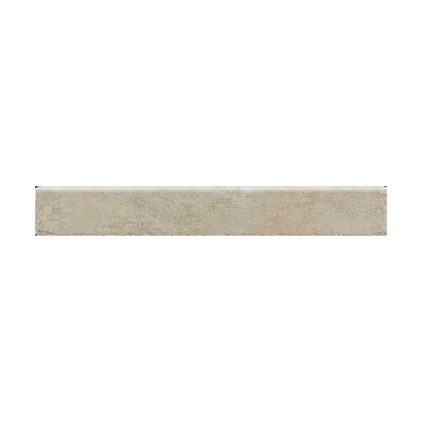 Happy Floors Pietra D' Assisi 3" x 12" Pressed Natural Porcelain Bullnose, Beige, 3" x 12"