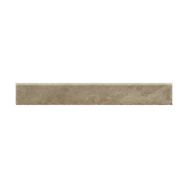 Happy Floors Pietra D' Assisi 3" x 12" Pressed Natural Porcelain Bullnose, Noce, 3" x 12"