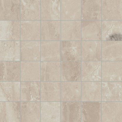 Happy Floors Sonoma 12" x 12" Natural Porcelain 2" Mosaic, Wind, 12" x 12"