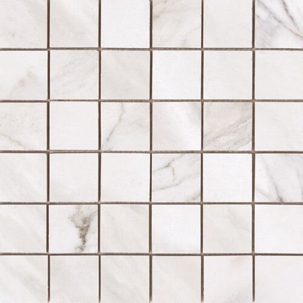 Happy Floors Sublime 2.0 - Natural 12" x 12" Porcelain 2" Mosaic, Gris, 12" x 12"