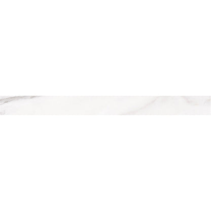 Happy Floors Sublime 2.0 - Glossy 3" x 24" Rectified Porcelain Bullnose, Gris, 3" x 24"