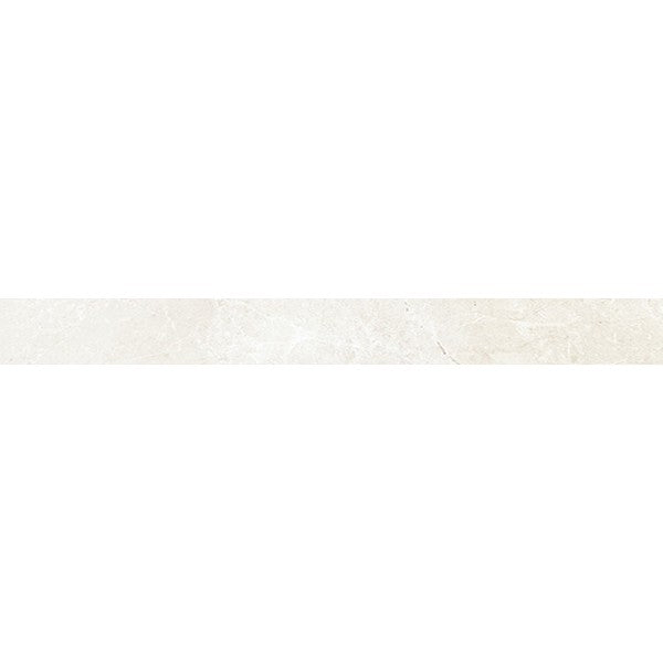 Happy Floors Arona 3" x 24" Rectified Natural Porcelain Bullnose, Bianco, 3" x 24"