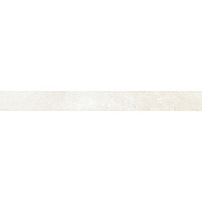 Happy Floors Arona 3" x 24" Rectified Natural Porcelain Bullnose, Bianco, 3" x 24"