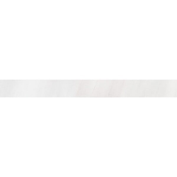 Happy Floors Dolomite 3" x 24" Rectified Natural Porcelain Bullnose, White, 3" x 24"