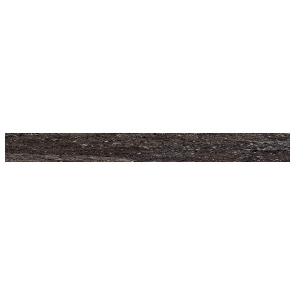 Happy Floors Utah 3" x 12" Pressed Natural Porcelain Bullnose, Slate, 3" x 12"