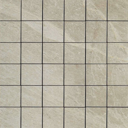 Happy Floors X-Rock 12" x 12" Natural Porcelain 2" Mosaic, B, 12" x 12"