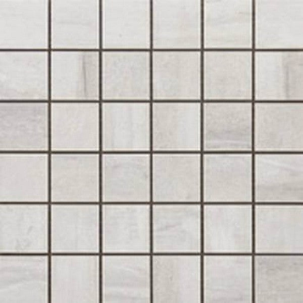 Happy Floors Tivoli 12" x 12" Natural Porcelain 2" Mosaic, Bianco, 12" x 12"