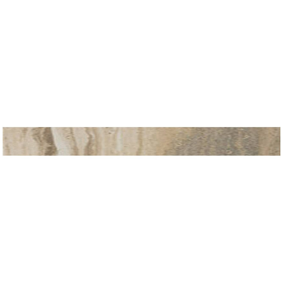 Happy Floors Tivoli 3" x 12" Pressed Natural Porcelain Bullnose, Dorato, 3" x 12"