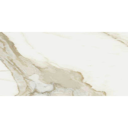 Happy Floors Stratus 12" x 24" Rectified Polished Porcelain Tile, Oro, 12" x 24"