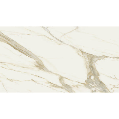 Happy Floors Stratus 24" x 48" Rectified Polished Porcelain Tile, Oro, 24" x 48"