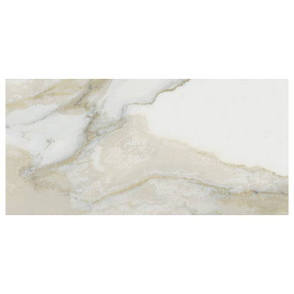 Happy Floors Stratus 4" x 12" Rectified Polished Porcelain Tile, Oro, 4" x 12"
