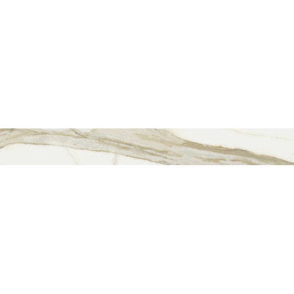 Happy Floors Stratus 3" x 24" Rectified Polished Porcelain Bullnose, Oro, 3" x 24"