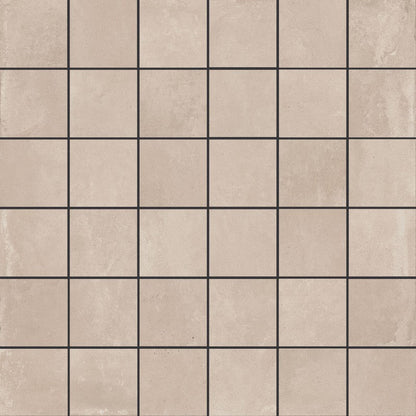 Happy Floors Azuma 12" x 12" Natural Porcelain 2" Mosaic