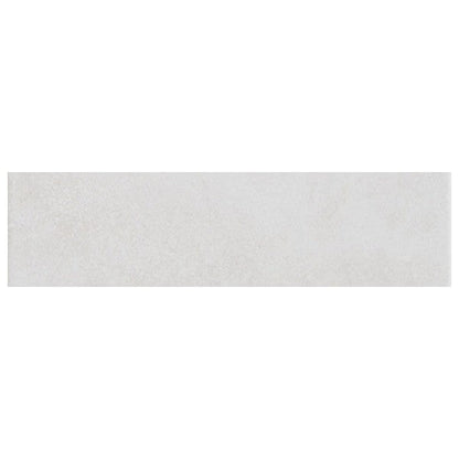 Happy Floors Cipriani 3" x 12" Pressed Natural Porcelain Bullnose, White, 3" x 12"