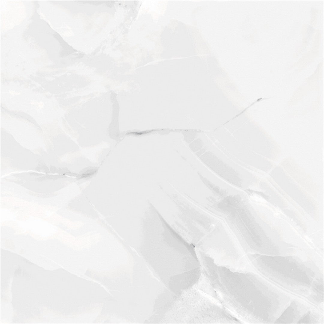 Happy Floors Athena 36" x 36" Natural Rectified Porcelain Tile, Blanc, 36" x 36"